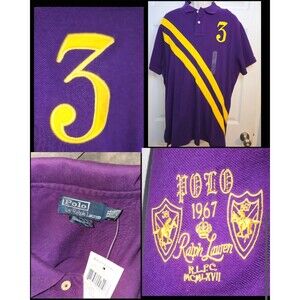 Vintage Ralph Lauren Shirt Polo Rugby Mens SZ L-2XL Big Logo Stitch 3 RLPC Limit